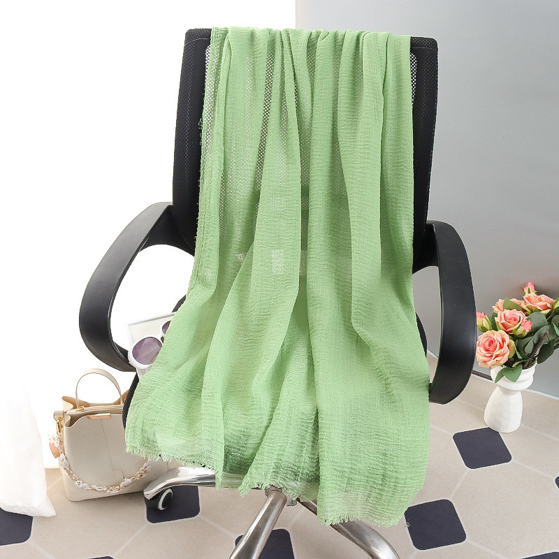 G245 Hidżab z miękkiego i oddychającego woalu