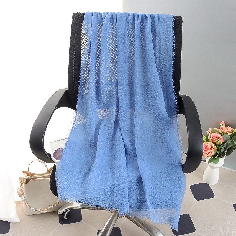 G245 Hidżab z miękkiego i oddychającego woalu