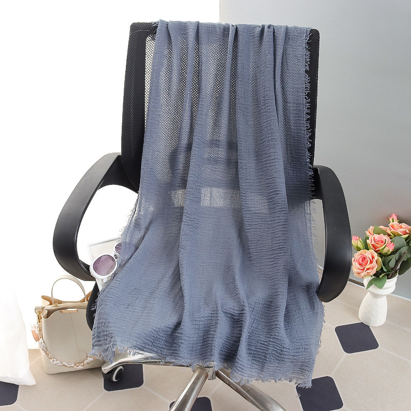 G245 Hidżab z miękkiego i oddychającego woalu