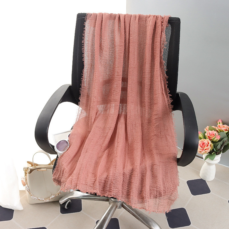 G245 Hidżab z miękkiego i oddychającego woalu