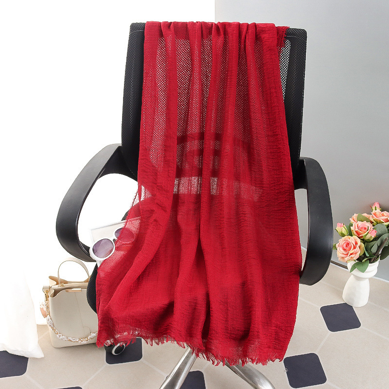 G245 Hidżab z miękkiego i oddychającego woalu