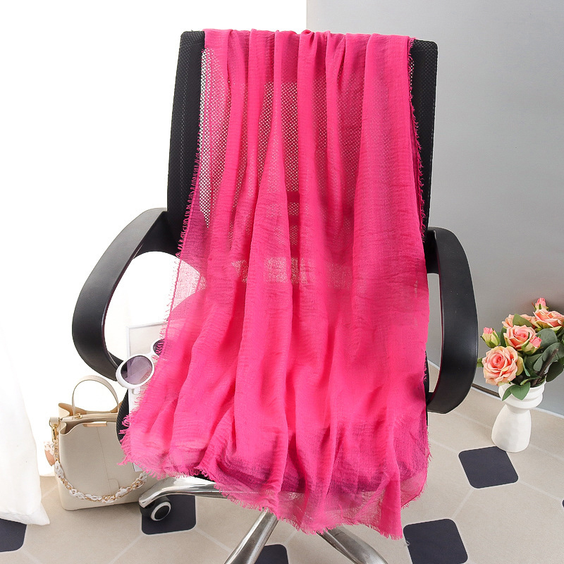 G245 Hidżab z miękkiego i oddychającego woalu