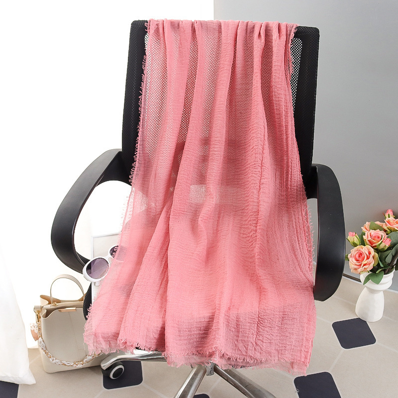 G245 Hidżab z miękkiego i oddychającego woalu