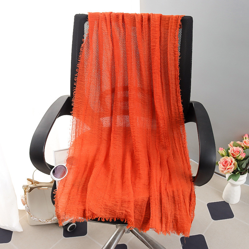 G245 Hidżab z miękkiego i oddychającego woalu