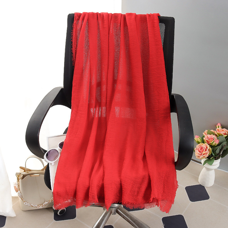 G245 Hidżab z miękkiego i oddychającego woalu