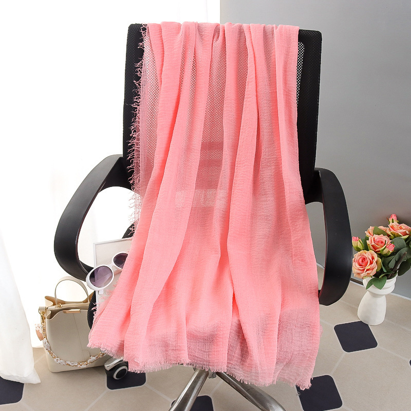 G245 Hidżab z miękkiego i oddychającego woalu