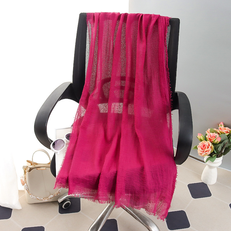 G245 Hidżab z miękkiego i oddychającego woalu