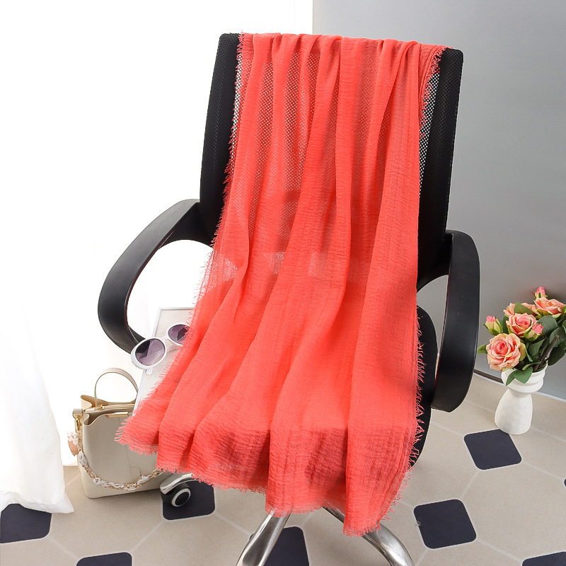 G245 Hidżab z miękkiego i oddychającego woalu