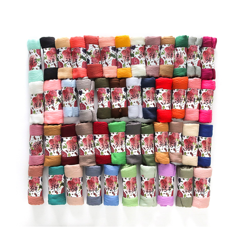 G245 Hidżab z miękkiego i oddychającego woalu