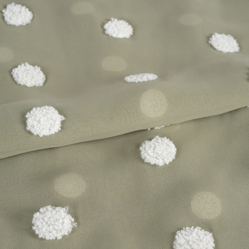 Płaski szyfon 75d/18t z haftem ręcznikowym