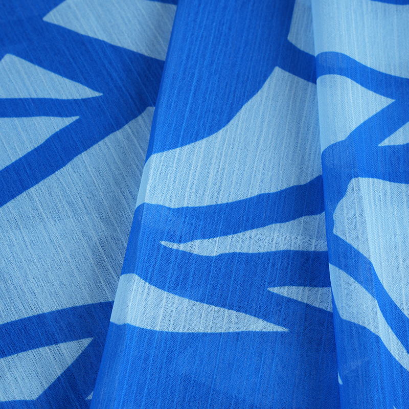 BD2503 Tkanina krepowa z szyfonowym nadrukiem 75D Dream Space