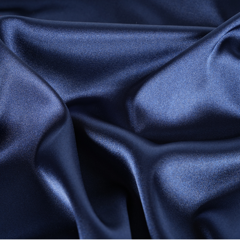 50D*50D barwiona błyszcząca, skręcona, rozciągliwa, satynowa tkanina barwiąca