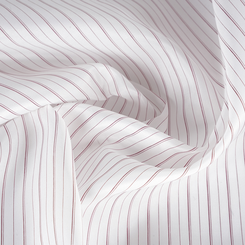 Tkanina podszewkowa w paski ze 100% poliestru, rozciągliwa