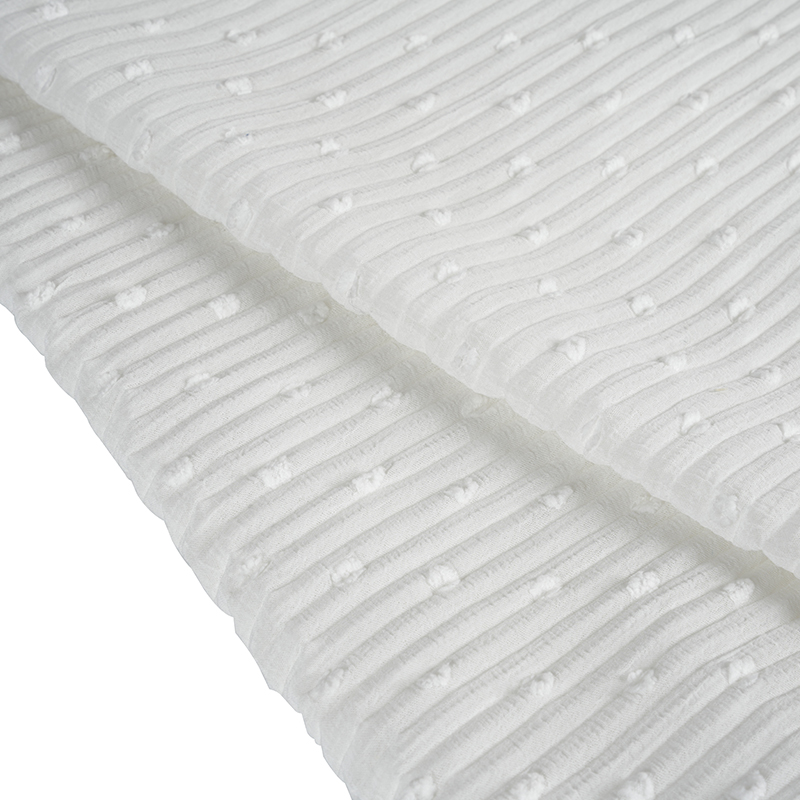 Tkanina drukarska z przędzy poliestrowej imitującej piankę z liści konopi